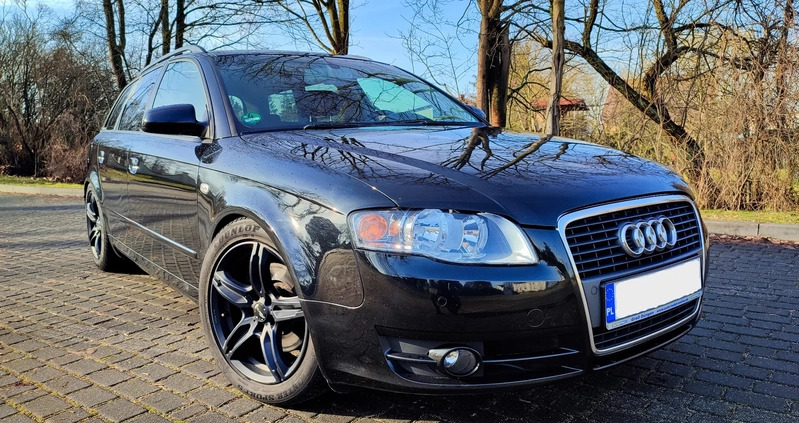 Audi A4 cena 19900 przebieg: 261000, rok produkcji 2007 z Czarne małe 529